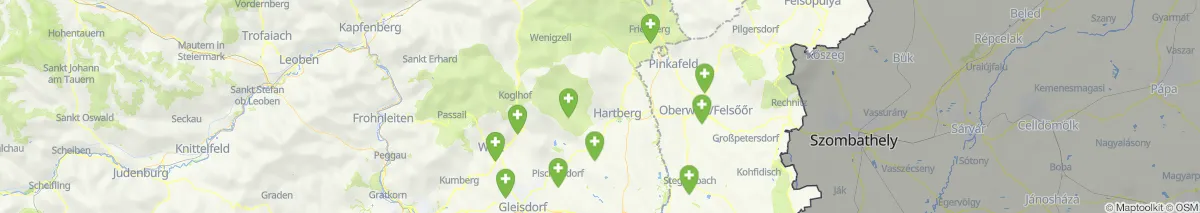 Map view for Pharmacies emergency services nearby Greinbach (Municipality, Steiermark) (141)